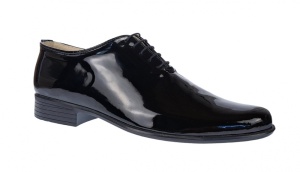 Pantofi barbati eleganti din piele naturala, negru lac, MOD2NLAC - Img 1