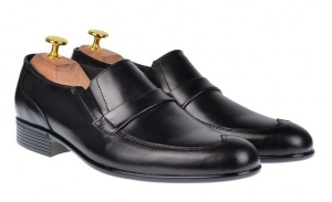 Pantofi barbati negri office eleganti din piele naturala Elion ELY13N - Img 6