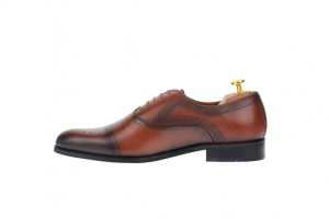 Pantofi barbati office, eleganti din piele naturala maro, Nevalis - 850M - Img 3