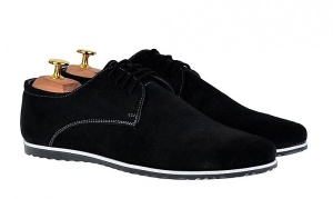 Pantofi barbati sport casual din piele naturala 880NVEL - Img 4