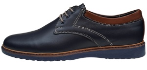 Pantofi barbati sport din piele naturala bleumarin, GKR30BLM - Img 7