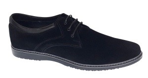 Pantofi barbati sport din piele naturala intoarsa - Model Negru Antilopa L - Img 2