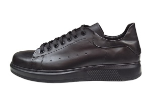 Pantofi casual barbati din piele naturala - Black Combat BKT2N - Img 3
