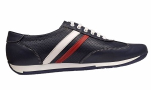 Pantofi casual barbati din piele naturala Bleumarin 102BLU - Img 4
