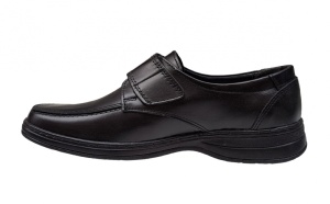 Pantofi casual barbati din piele naturala Calapod Lat GKR09N Negru - Img 2
