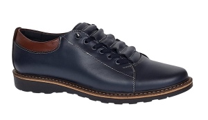 Pantofi casual barbati din piele naturala Corsa Bleumarin GKR107BL - Img 3