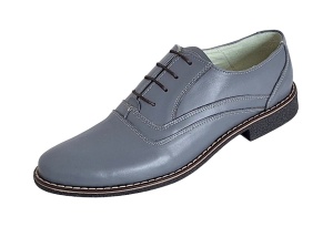 Pantofi casual barbati din piele naturala P37 Gri - Img 2