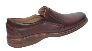 Pantofi comozi barbati, din piele naturala maro GKR08M - Img 9