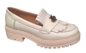 Pantofi dama casual din piele naturala Bej Latte Sasha - Img 3