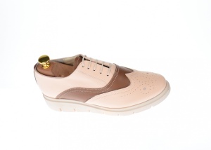 Pantofi dama casual din piele naturala Bej - P40BB - Img 3