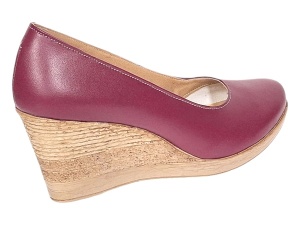 Pantofi dama casual din piele naturala box cu platforma de 7 cm Mara Grena - Img 7