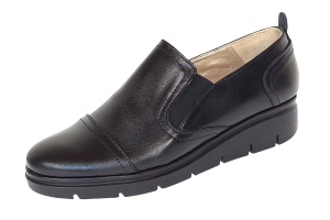 Pantofi dama casual din piele naturala cu platforme de 3cm - Model P39N
