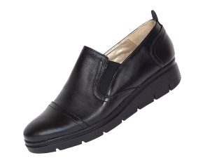 Pantofi dama casual din piele naturala cu platforme de 3cm - Model P39N - Img 8