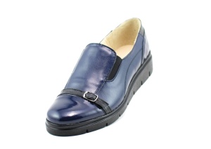 Pantofi dama casual din piele naturala, cu platforme - Made in Romania ROVI22BLM - Img 2