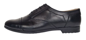 Pantofi dama casual din piele naturala de culoare neagra Mira Sic - Img 9