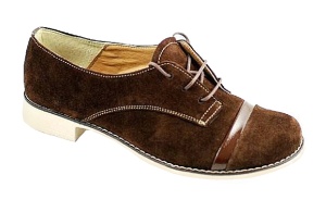 Pantofi dama casual din piele naturala (Intoarsa) - MINAM