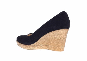 Pantofi dama, casual, din piele naturala intoarsa, platforme de 7 cm - MARA P3550VN - Img 8