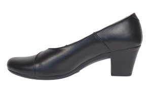 Pantofi dama casual din piele naturala negru croco P33CRN - Img 2