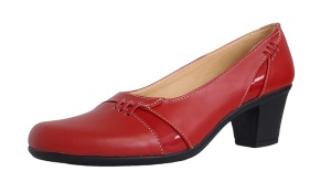 Pantofi dama comozi si eleganti din piele naturala Rosu - MVS72R - Img 3