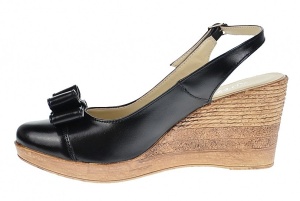 Pantofi dama decupati din piele naturala cu platforme de 7cm, S100N - Img 3