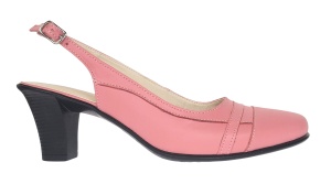 Pantofi dama decupati eleganti din piele naturala Roz - S301ROZ - Img 9