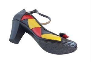 Pantofi dama din piele naturala, toc de 7cm - P13423NRG - Img 3