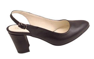 Pantofi dama eleganti decupati din piele naturala - Model Angelyna Negru Box - Img 4