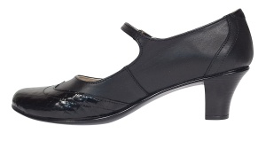 Pantofi dama eleganti din piele naturala cu toc 5cm sau 7cm - P104NLCRT5 - Img 3