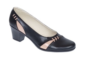 Pantofi dama eleganti din piele naturala - Mara Negru Nud P36NND