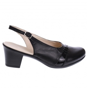 Pantofi dama eleganti, piele naturala, Made in Romania, PS36N - Img 4