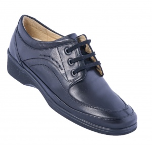 Pantofi dama medicali din piele naturala, ultra confort MED+LINE , BRD148N Negru