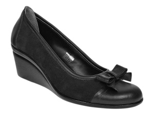 Pantofi dama negri casual din piele naturala intoarsa velur P1761NVEL