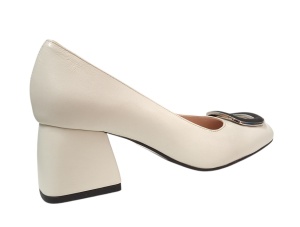 Pantofi dama office din piele naturala Angely Bej B15BEJO - Img 5