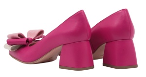Pantofi dama office din piele naturala fucsia - NAB1FUCSIA - Img 4