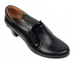 Pantofi de dama eleganti din piele naturala cu toc de 5 cm P72LACN - Img 5