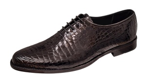 Pantofi eleganti barbati din piele naturala croco lac - Model Donato Negru - Img 5