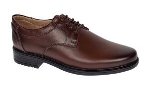 Pantofi eleganti barbati din piele naturala maro - Model Politie Armata GKR07M