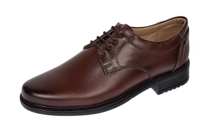 Pantofi eleganti barbati din piele naturala maro - Model Politie Armata GKR07M - Img 4