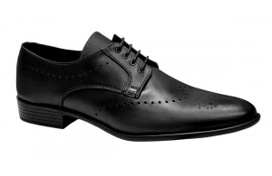 Pantofi eleganti barbati din piele naturala - Model Negru 131 - Img 4