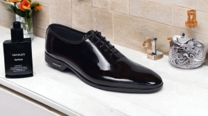 Pantofi eleganti barbati pentru evenimente, piele naturala negru lac – GKR Top - Img 9