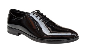 Pantofi eleganti barbati piele naturala - Model Donato Negru Lac - Img 3