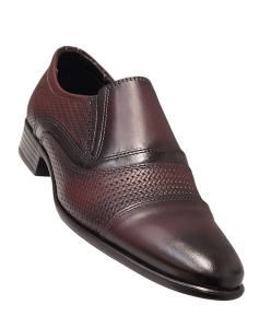 Pantofi eleganti pentu barbati piele naturala bordeaux - GKR01VIS - Img 3