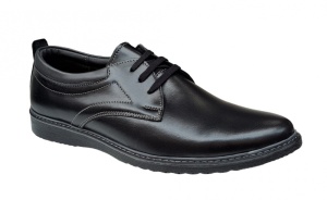 Pantofi sport, casual barbati din piele naturala box - 330NS - Img 2