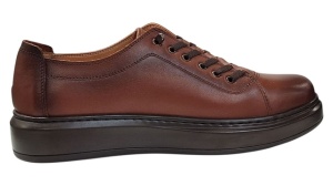 Pantofi sport-casual barbati maro din piele naturala DeSuceava RSY01M - Img 3