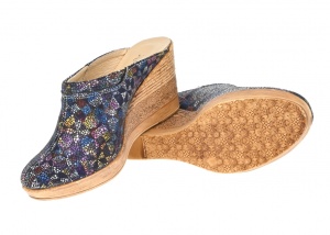 Saboti dama, color, din piele naturala, cu platforme de 7 cm, Ciucaleti Shoes - Img 3