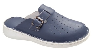 Saboti medicali dama din piele naturala bleu Med-Line RSY04BLEU