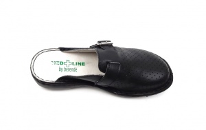 Saboti medicali negri din piele naturala box, cu perforatii, Med-Line BR128N - Img 6