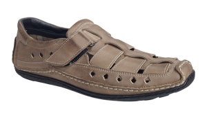 Sandale barbati casual din piele naturala Ultra Confort Nisip SCV1SP - Img 2