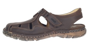 Sandale barbati din piele naturala Ultra Confort Marimea 42 Maro BRD334MI - Img 3