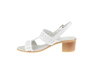 Sandale dama albe, din piele naturala box, S7ABOX - Img 3